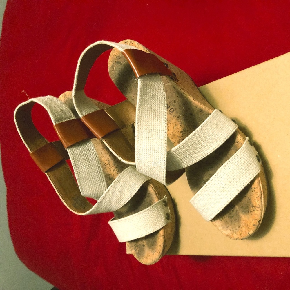 Cork Wedge Sandals - Natural - Lucky Brand